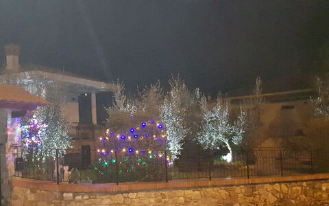 La Casina Del Canneto: Nat, Belysning, Lys, Himmel, Træ, Hjem, Vinter