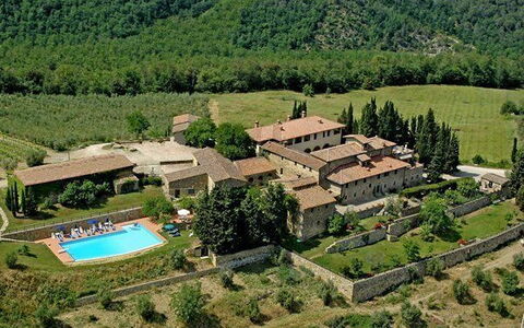 Fattoria Di Quercia Al Poggio: Luftfotografering, Bjerglandsby, Fugleperspektiv, Estate, Hill Station, Landskab, Landdistrikt, Landsby, Bygning, Fotografering