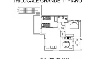 Feriebolig:&nbsp;Trilocale Grande Primo Piano 331v