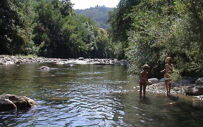 You can bath in the river, but it can be cold even in the summer !