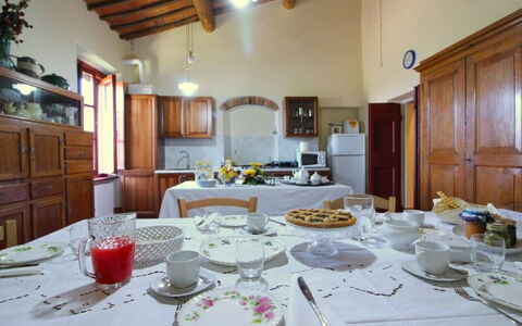 Galleria di Brolio: Måltid, Værelse, Ejendom, Restaurant, Indretning, Brunch, Bygning, Morgenmad, Bord, Hus