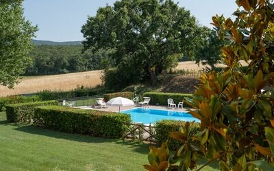 La Piccola Selva: Ejendom, Svømmepøl, Udvej, Træ, Hus, Ejendom, Villa, Bygning, Ferie, Fritid