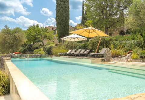 Camporempoli: Svømmepøl, Busk, Have, Water Feature, Landscaping, Eco Hotel, Udvej, Estate, Hacienda, Backyard