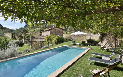 Chiodo: Svømmepøl, Ejendom, Backyard, Hus, Ejendom, Fritid, Bygning, Estate, Gård, Villa