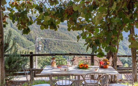 Casa Alice: Træ, Bord, Blad, Fritid, Møbel, Ferie, Hus, Ejendom, Måltid, Plante