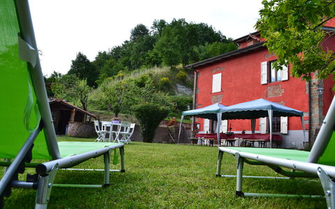 Agriturismo Il Giaggiolo without Pool: Fritid, Offentlige Rum, Græs, Træ, Bord, Hus, Legeplads, Møbel, Backyard, Fritid