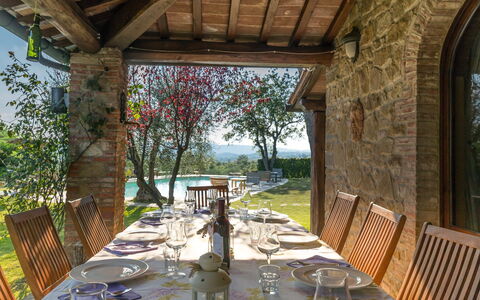 Villa Poggiospinoso: Ejendom, Bygning, Veranda, Ejendom, Hus, Værelse, Restaurant, Estate, Indretning, Træ