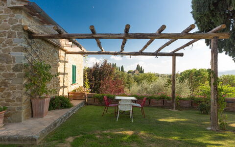 Villa Poggiospinoso: Ejendom, Pergola, Gård, Backyard, Bygning, Hus, Ejendom, Have, Estate, Græs