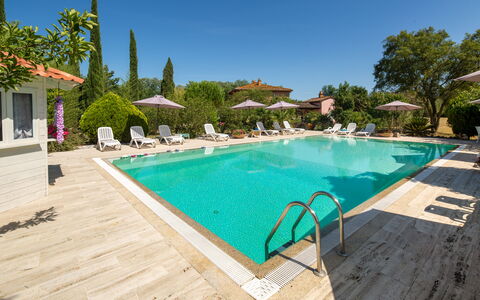 Villa Lorenzana: Vand, Himmel, Ejendom, Plante, Bygning, Svømmepøl, Azure, Træ, Udendørs Møbler, Skygge