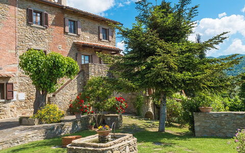 Villa Taragnano: Plante, Sky, Himmel, Vindue, Bygning, Blomst, Vegetationen, Land Lot, Græs, Træ