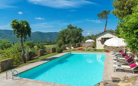 Villa Taragnano: Vand, Sky, Plante, Bygning, Himmel, Ejendom, Svømmepøl, Træ, Natur, Azure