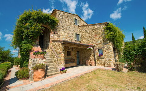 Villa Badia: Sky, Plante, Himmel, Bygning, Ejendom, Vindue, Blå, Hus, Blomsterkrukke, Arkitektur