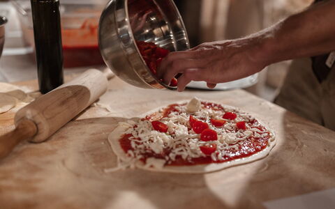 Villa Sulle Crete: Mad, Bordservice, Ingrediens, Køkken, Fad, Plade, Tilberedning