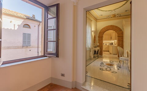 Charming Apartment Cartoni - Città Della Pieve, Um: Ejendom, Vindue, Bygning, Indretning, Træ, Arkitektur, Maling, Kunst, Gulvbelægning, Loft