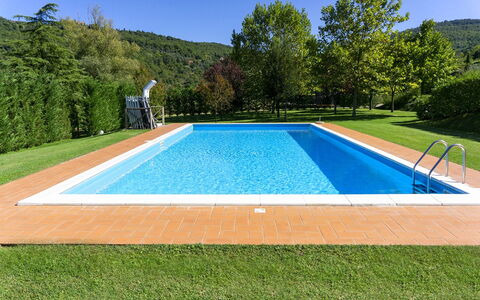 Villa Niccone: Plante, Himmel, Grøn, Natur, Azure, Rektangel, Svømmepøl, Træ, Bygning, Skygge