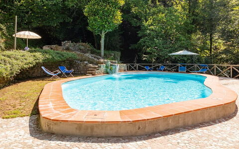 Molin Barletta, Private Pool, Nature - Marliana, T: Vand, Vandressourcer, Plante, Azure, Træ, Naturlige Landskab, Svømmepøl, Rektangel, Fritid