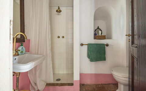 La Casa Dei Limoni, Camaiore, Pet Friendly, Wifi: Væg, Indretning, Gulvbelægning, Etage, Badeværelse, Sanitærarmatur, Lyserød, Værelse, Vvs, Flise