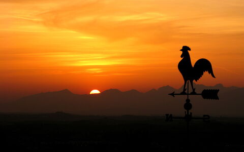 Villa Botinaccio: Himmel, Sky, Plante, Afterglow, Red Sky At Morning, Sollys, Skumring, Naturlige Landskab, Solnedgang
