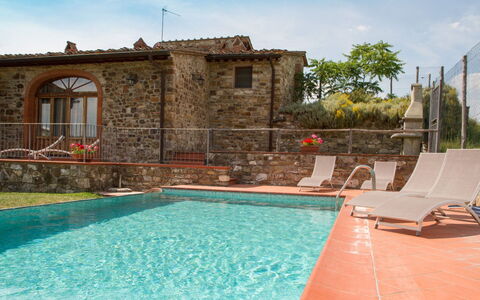 Le Masse - Greve In Chianti, Toscana: Vand, Himmel, Ejendom, Plante, Svømmepøl, Bygning, Azure, Vindue, Sky, Udendørs Møbler