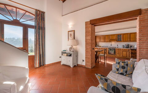 Le Masse - Greve In Chianti, Toscana: Bygning, Ejendom, Møbel, Komfort, Billedramme, Træ, Orange, Stue, Television, Arkitektur