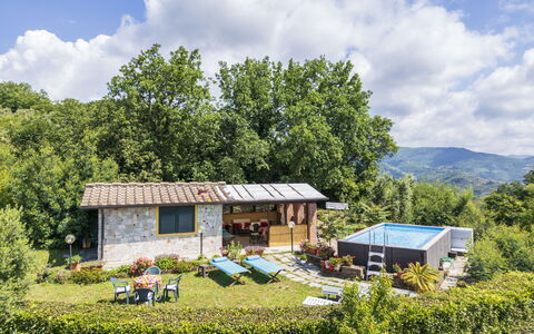 La Casa Di Elda, Holiday Home With Pool, Uzzano, T: Sky, Himmel, Plante, Ejendom, Økoregion, Naturlige Landskab, Natur, Bygning, Naturligt Miljø, Land Lot