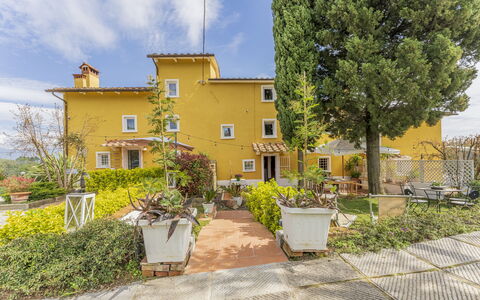 Country House Casalguidi 191 Private Pool: Plante, Himmel, Sky, Bygning, Vindue, Træ, Hus, Land Lot, Blomsterkrukke, Vejbelægning