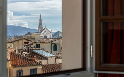 Torretta Penthouse Luxury Apartment In Florence By: Morgen, Lejlighed, Altan, Dagslys, Spir, Dome