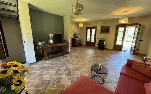 Casa Viviani: Møbel, Billedramme, Stol, Bygning, Træ, Vindue, Belysning, Bord, Arkitektur, Stue