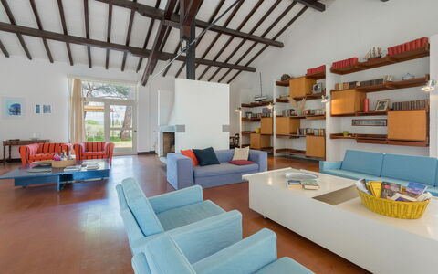 Poggetti San Luigi Country Home Follonica: Møbel, Couch, Hylde, Indretning, Stue, Træ, Etage, Gulvbelægning, Studio Couch, Reoler