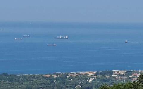 La Casa Sul Forte: Blå, Vandressourcer, Horisont, Atmosfaeretryk Fænomen, Hav, Vandfartøjer, Ocean, Båd