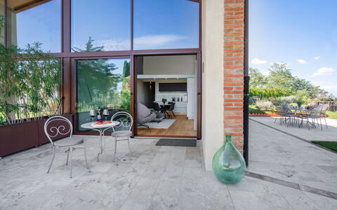 Melaiolo Modern Apartment With Pool, Montaione, To: Sky, Plante, Ejendom, Himmel, Vindue, Bygning, Cykel, Skygge, Indretning, Dør