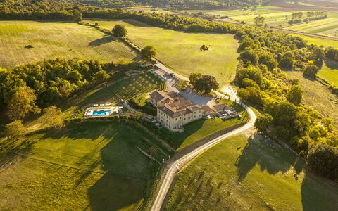 La Piazzetta, Borgo Campassini, Monteriggioni: Estate, Svømmepøl, Landskab, Almindeligt, Land Lot, Mansion, Fritid, Fritid, Hacienda, Villa