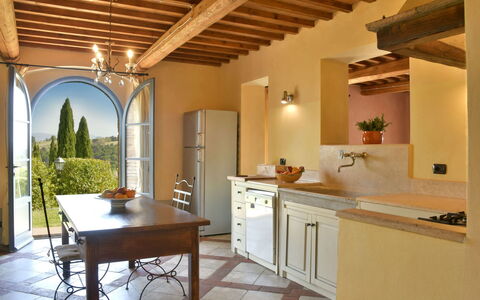 Villa Asia: Møbel, Indretning, Gulvbelægning, Væg, Køkken, Træ, Cabinetry, Hjem, Etage, Stol