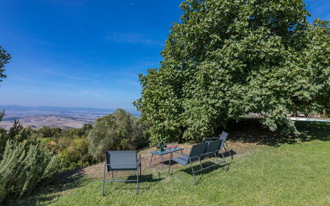 Villa Belvedere: Blad, Landskab, Sollys, Skygge, Eng, Udendørs Møbler, Evergreen