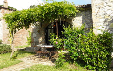 Appartamento Il Fienile Del Sole, Wifi, Perugia: Busk, Have, Mursten, Stenmur, Skygge, Backyard, Gård, Landscaping, Hacienda