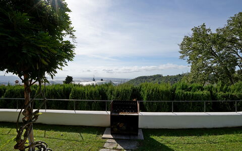 Villa Corsanico: Sollys, Have, Lawn, Skygge, Landscaping, Evergreen, Parkere