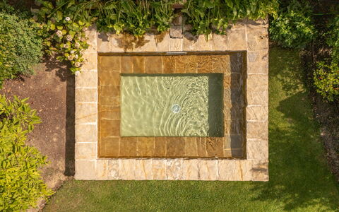 Town House Garden: Have, Flise, Naturmateriale, Water Feature, Design, Landscaping, Flise, Backyard