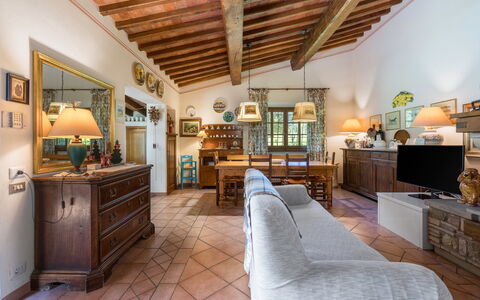 Grace Home, Pool, Wifi, Gambassi Terme: Møbel, Hjem, Hus, Bord, Stol, Dør, Stueplante, Køkken & Spisebord, Stue