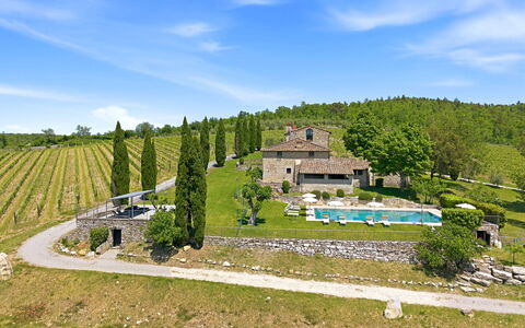 Villa del Chianti: Vineyards & View: Hus, Hjem, Estate, Sommerhus, Stuehus, Have, Landscaping, Villa, Gård, Landsby