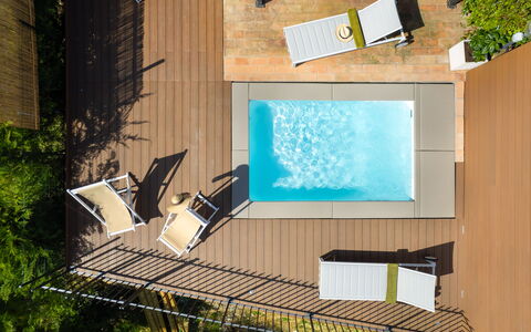 Casa Meletta: Svømmepøl, Udendørs Møbler, Eco Hotel, Skygge, Fritid, Bejdse, Udvej, Dæk, Design, Hårdttræ