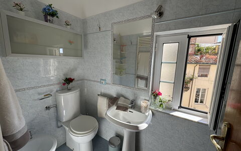 Anna: Sanitærarmatur, Håndvask, Badeværelse, Badeværelsesvask, Vvs, Tap, Toilet, Indretning, Toiletbræt, Etage