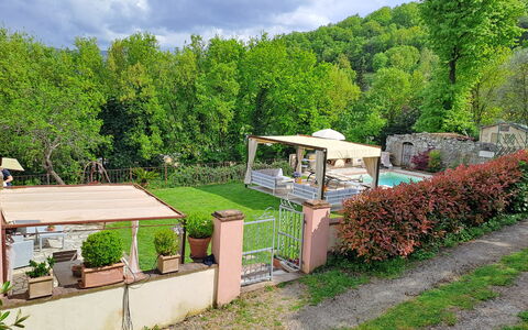 Antica Villa Della Lana: Have, Backyard, Landscaping, Skygge, Svømmepøl, Gård, Hacienda, Udendørs Struktur, Blomsterkrukke, Eco Hotel