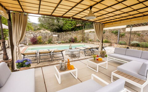 Antica Villa Della Lana: Møbel, Svømmepøl, Udendørs Møbler, Bord, Stol, Udvej, Indretning, Udendørs Bord, Køkken & Spisebord, Eco Hotel