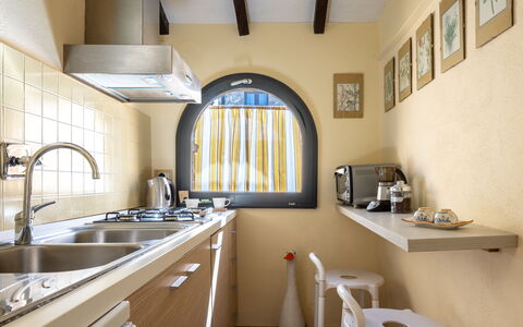 Maria Gabriella Holiday Home In Monticchiello: Indretning, Køkken, Countertop, Køkken Apparat, Større Bandage, Hjem, Etage, Værelse, Loft, Husholdningsapparat
