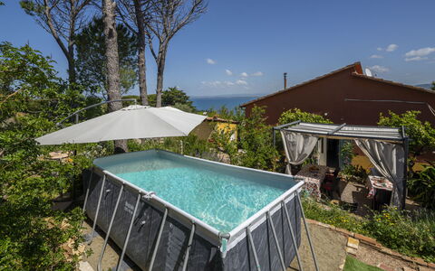 La Torre sul Ponte, Seaview, Garden: Svømmepøl, Kompositmateriale, Skygge, Fritid, Udvej, Eco Hotel, Udendørs Møbler, Backyard, Stueplante