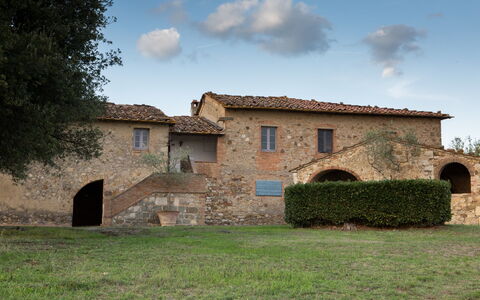 Podere Sangiovese, Pool and View in Chianti: Arch, Stuehus, Estate, Landsby, Hacienda, Villa