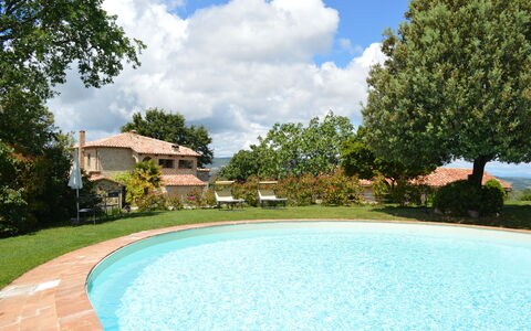 Agriturismo Bellavista, Private Pool, Val D'Orcia: Svømmepøl, Udvej, Eco Hotel, Have, Udendørs Møbler, Hacienda, Estate, Stuehus, Gård, Landscaping