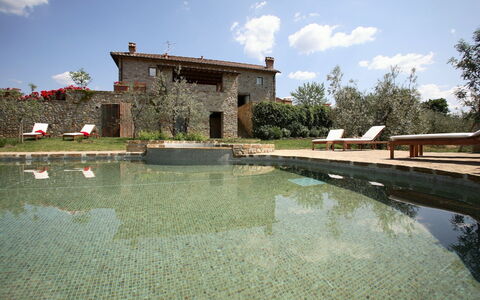 Mattei Villa: Have, Estate, Landscaping, Water Feature, Afspejling, Dam, Stuehus, Backyard, Villa