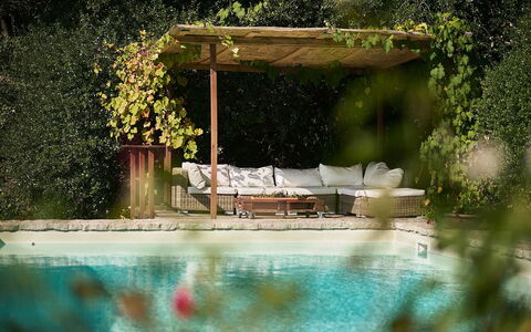 Villa Novellina: Have, Svømmepøl, Udendørs Møbler, Skygge, Backyard, Udvej, Fritid, Blomsterkrukke, Landscaping, Udendørs Struktur