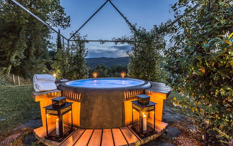 Villa Panorama: Belysning, Svømmepøl, Udvej, Have, Eco Hotel, Jacuzzi, Landskab Belysning, Backyard, Design